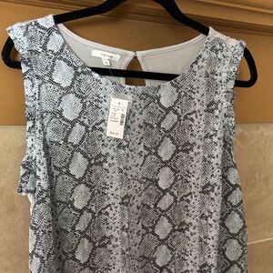 Maurices Monochrome Snake Print Blouse